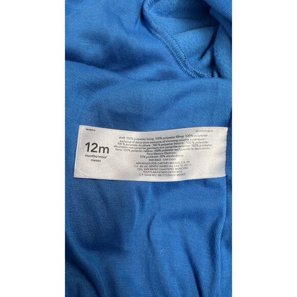 Carter’s Halloween Costume‎ Blue Shark One-Piece 12month - Picture 9 of 9